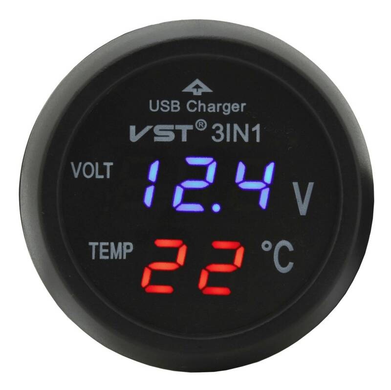 Zásuvka Compass 07427 MULTI - USB, voltmeter, teplomer