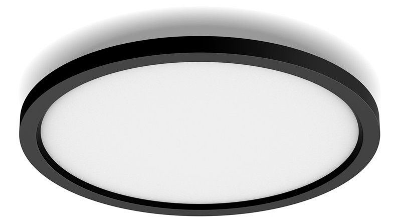LED stropné svietidlo Philips Hue Aurelle Panel S, okrúhle, 30cm čierne