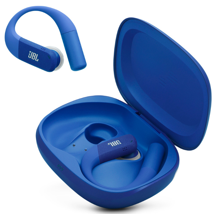 Slúchadlá JBL Endurance Peak 4 modrá Bezdrôtové športové slúchadlá JBL Endurance Peak 4 v modrom nabíjacom púzdre