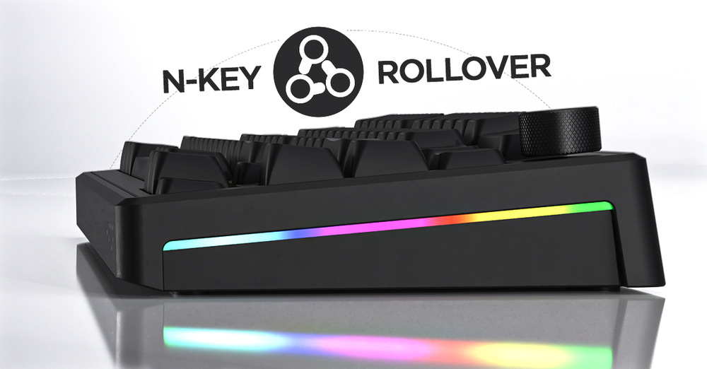 Bočná svetelná linka klávesnica HATOR Skyfall s označením N-Key Rollover