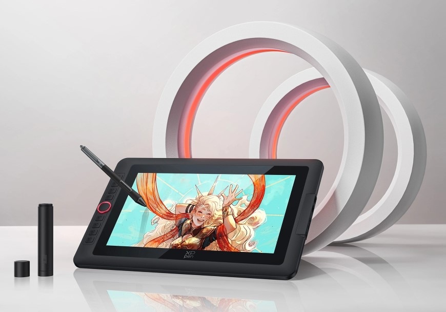 Tablet XPPen Artist 13.3 Pro v2 čierny Farebná ilustrácia na displeji tabletu XPPen Artist 13.3 Pre v2