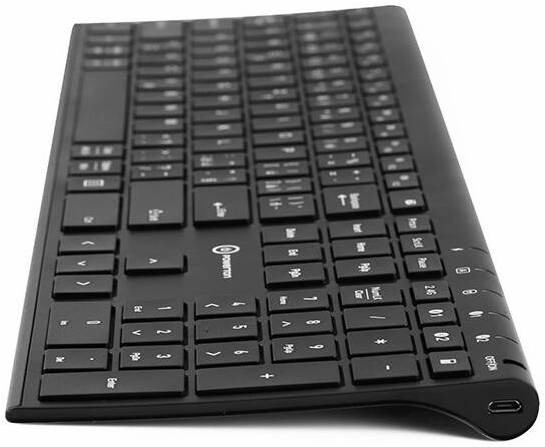 Klávesnica Powerton UltraSlim, CZ/SK čierna Klávesnica Powerton UltraSlim, CZ/SK čierna