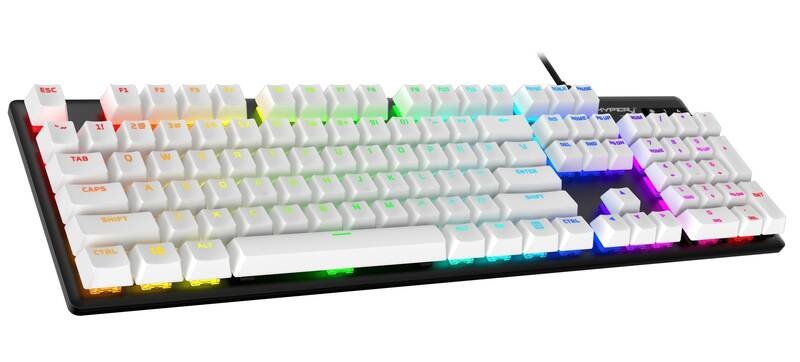 Klávesy HyperX PBT Keycaps - (US) biele Herné klávesy HyperX Keycaps Full Key Set, PBT (US)