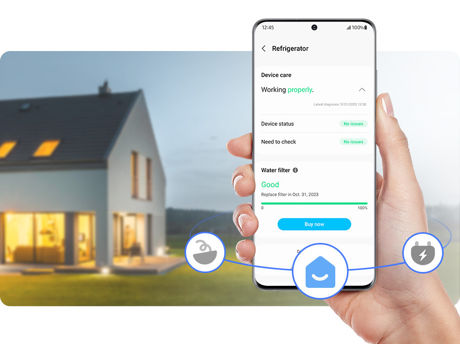 Americká chladnička Samsung RH69DG895EB1EF čierna Samsung RH69DG895EB1EF