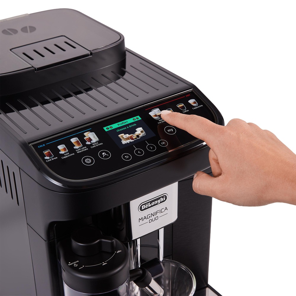 Automatický kávovar De'Longhi Magnifica DUO ECAM 330.80.BXB čierny/nerez Využite kávovar na maximum