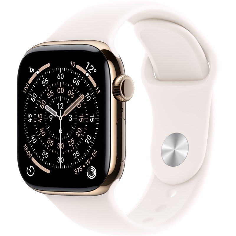 Inteligentné hodinky Apple Watch Series 11 GPS + Cellular 46mm zlatý titán - svetlo rumený športový remienok - M/L Inteligentné hodinky Apple Watch Series 11 GPS + Cellular 46mm zlatý titán - svetlo rumený športový remienok - M/L