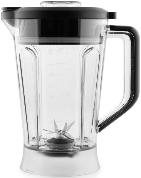 Stolný mixér ETA Vital Blend Mini II 5100 90000 čierny/nerez Tritánová 1,85 l nádoba stolného mixéra ETA Vital Blend Mini II s nerezovým nožom a nasadeným vekom