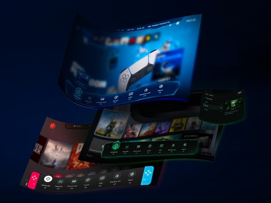 Televízor TCL 65P6L Herný režim televízie TCL 65P6L s prehľadným užívateľským rozhraním, ukážka optimalizácie obrazu, nízkej odozvy a funkcií pre plynulé hranie.
