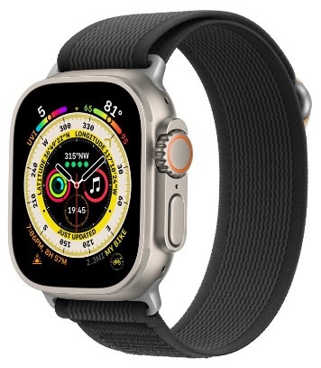 Remienok Cubenest Trail Loop na Apple Watch 42/44/45/Ultra 49 mm čierny