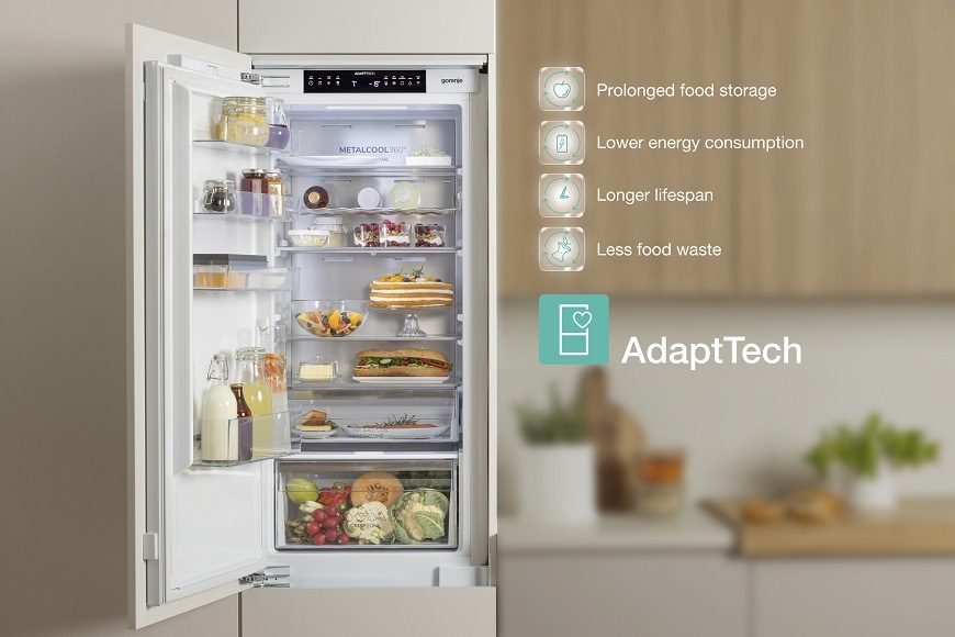 Chladnička s mrazničkou Gorenje G600 NRKI519D61WF biela Chladnička Gorenje NRKI519D61WF, vstavaná, technológia AdaptTech