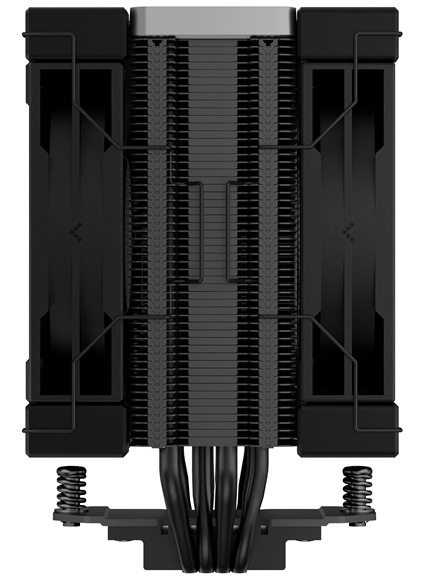 Chladič CPU DeepCool AK400 Zero Dark Plus čierny Detail obrázku chladiča.