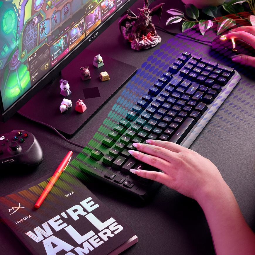 Klávesnica HyperX Eve 1800 – hranie na PC s dynamickým RGB efektom