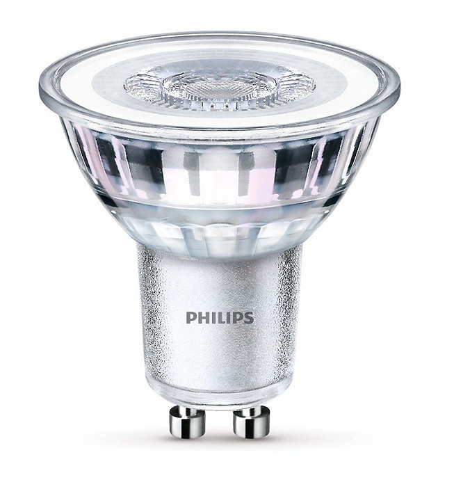 LED žiarovka Philips bodová, 4,6W, GU10, studená biela