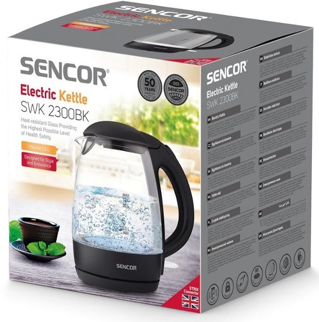 Rýchlovarná kanvica Sencor SWK 2300BK čierna Rýchlovarná kanvica Sencor SWK 2300BK čierna
