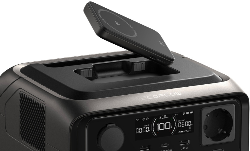 Nabíjacia stanica EcoFlow RIVER 3 Plus Wireless čierna Nabíjacia stanica EcoFlow RIVER 3 Plus Wireless - čierna