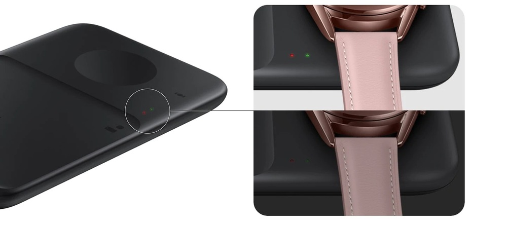 Bezdrôtová nabíjačka Samsung Duo Pad, 9W čierna