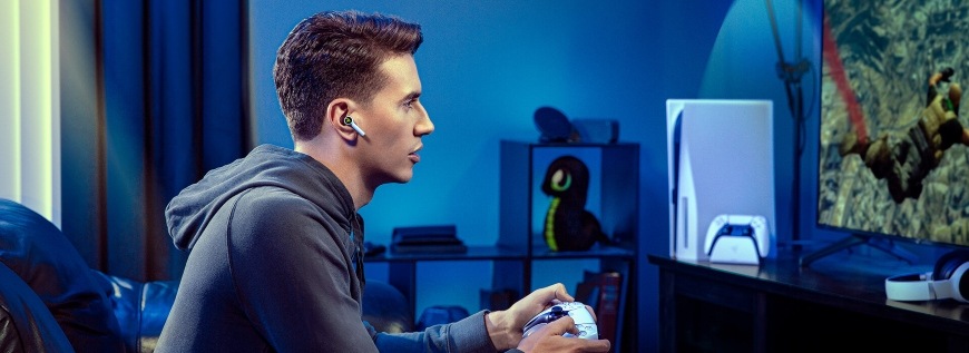 Slúchadlá Razer Hammerhead HyperSpeed PlayStation Licensed biela Razer Hammerhead HyperSpeed PlayStation Licensed, biela