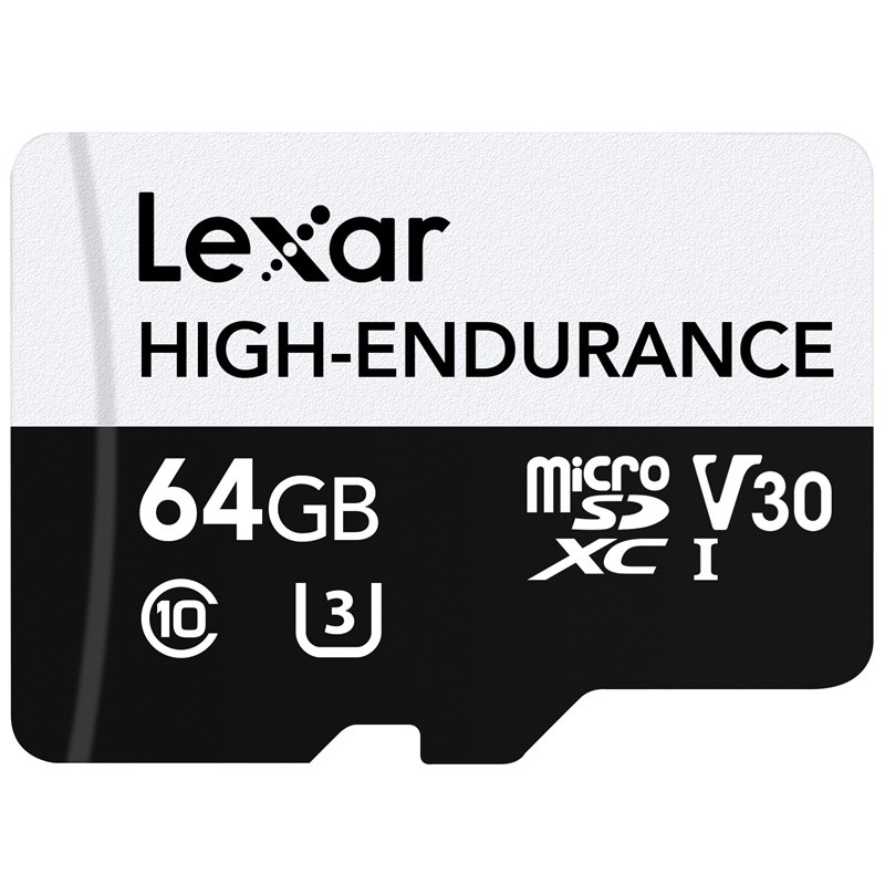 Pamäťová karta Lexar High-Endurance microSDXC 64GB UHS-I, (100R/35W) C10 A1 V30 U3
