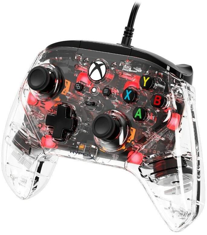 Gamepad HyperX Clutch Gladiate RGB Gaming Controller čierny/priehľadný Gamepad HyperX Clutch Gladiate RGB Gaming Controller čierny/priehľadný