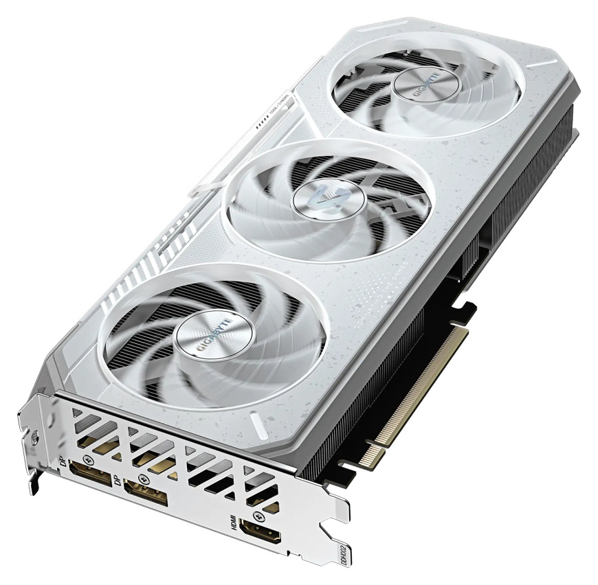 Grafická karta GIGABYTE Radeon RX 9060 XT GAMING OC ICE 16G biela Grafická karta GIGABYTE AMD Radeon RX 9060 XT Gaming OC ICE 16GB s trojitým ventilátorom