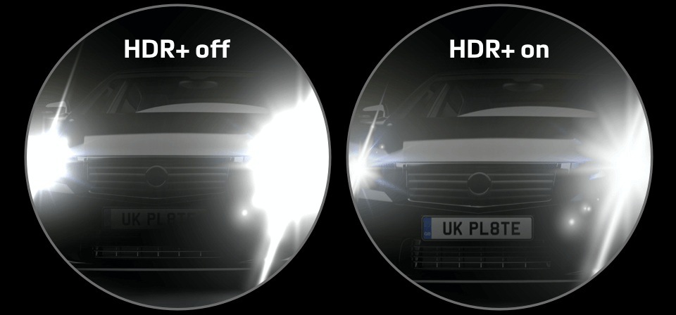 Autokamera Mio MiVue E40 čierna S funkciou HDR získa obraz lepší dynamický rozsah pre lepšie zachytenie detailov