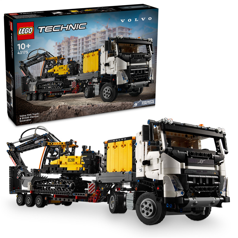 Stavebnica LEGO® Technic 42175 Nákladné auto Volvo FMX a elektrický bager Volvo EC230