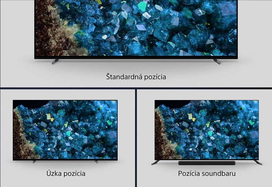 Televízor Sony XR-55A80L Prestížny stojan nastaviteľný v 3 smeroch