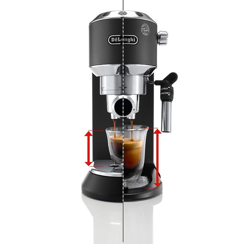 Pákový kávovar De'Longhi DEDICA EC 685.BK čierny Espresso De'Longhi EC 685.BK DEDICA
