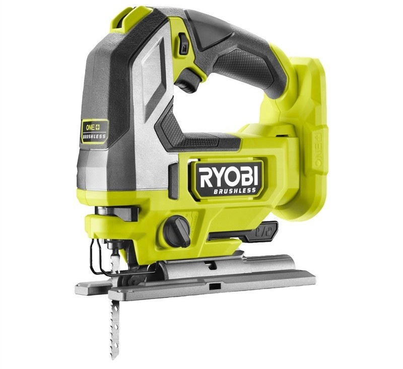 Priamočiara píla Ryobi ONE+ RJS18BL-0 (bez baterie) Detailný záber na priamočiaru pílu Ryobi ONE+ RJS18BL-0