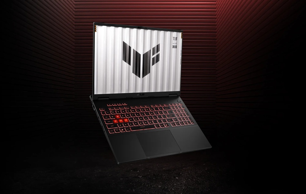 Notebook Asus TUF Gaming A16 sivý Herný notebook Asus TUF Gaming A16 s otvoreným displejom je pripravený na hranie aj náročnú prácu