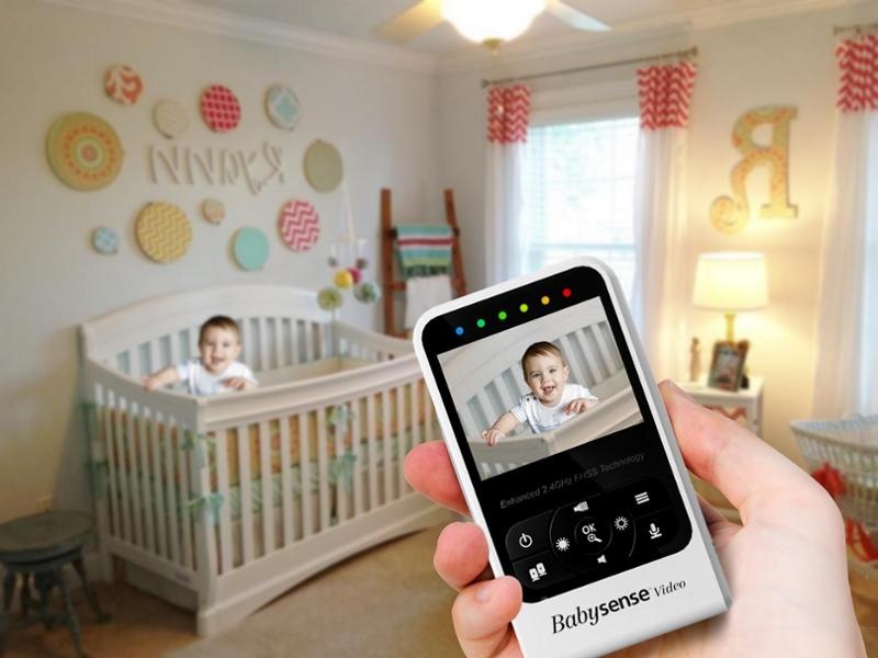 Detská elektronická pestúnka Babysense Video Baby Monitor V24R biela