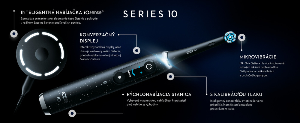 Zubná kefka Oral-B iO Series 10 Stardust White