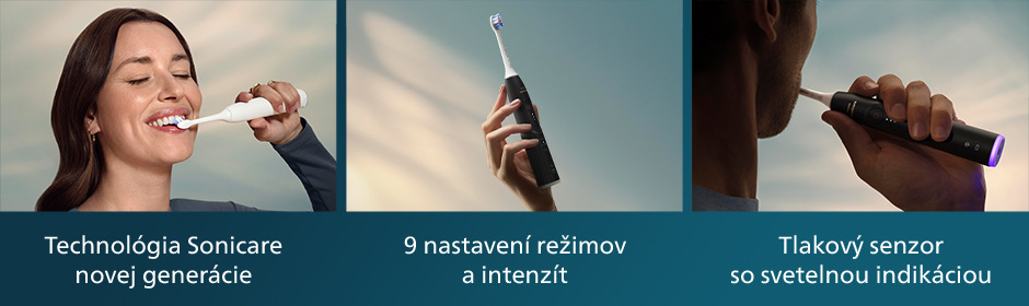 Súprava zubných kefiek Philips Sonicare 6500 HX7419/01 čierna/biela Philips HX7419/01 Sonicare 6500