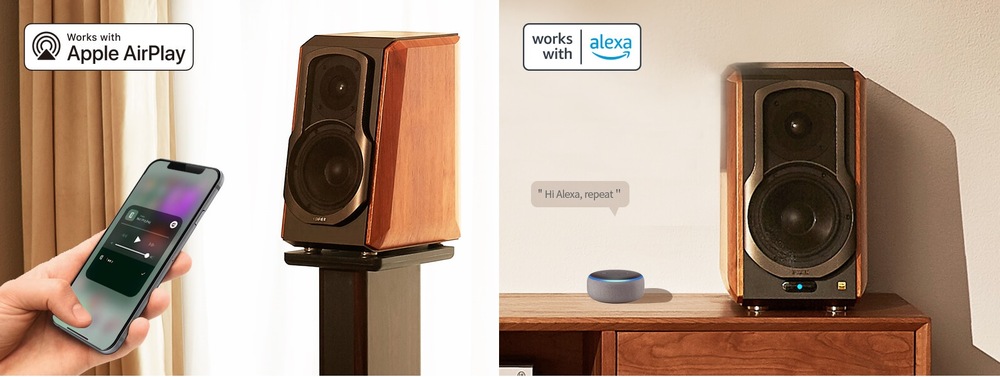 Reproduktory Edifier S1000 W,WI-FI (2 ks) hnedé
