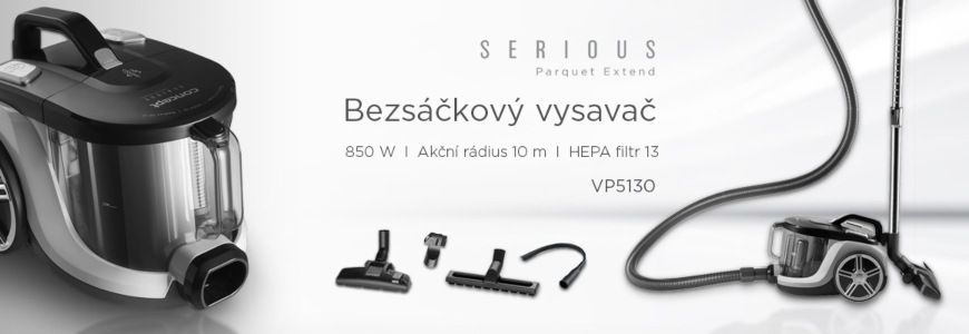Podlahový vysávač Concept VP5130 Serious Parquet Extend 850 W sivý Concept VP5130 Serious Parquet Extend, šedá
