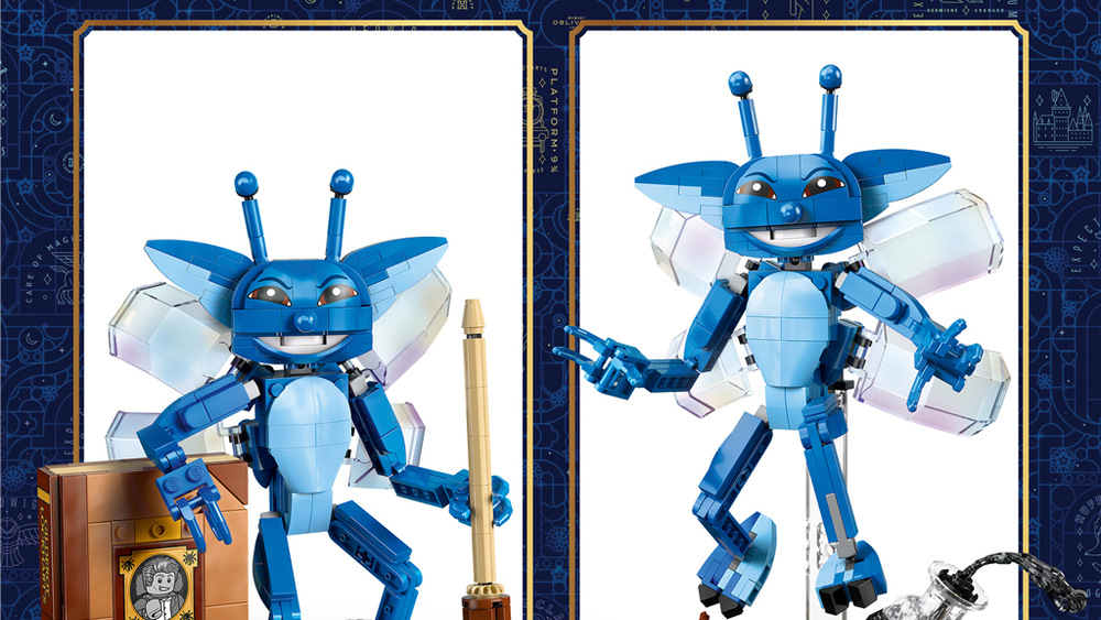 Stavebnica LEGO® Harry Potter™ 76461 Cornwallský piadimužík Kniha Zlatoslava Lockharta, jeho prútik a fľaštička s atramentom dopĺňajú model o známej filmovej detaily.