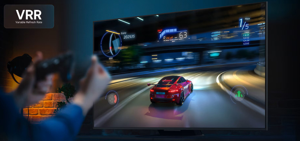 VRR, GeForce NOW a cloud gaming zaisťujú plynulé hranie bez trhania priamo na televízii.