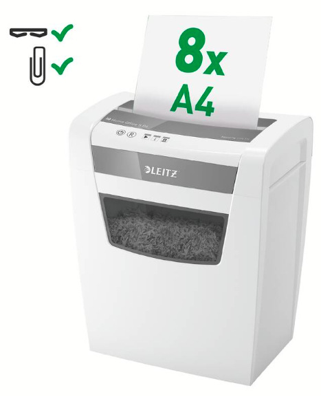 Skartovač Leitz IQ Home Office S P4 - biely