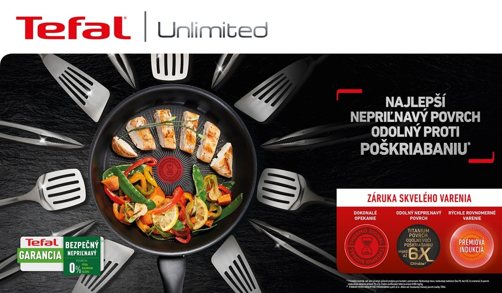 Panvica WOK Tefal Unlimited G2551972, 28 cm