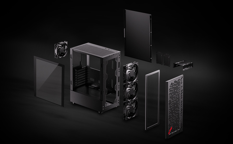 Case ADATA XPG Valor AIR čierna
