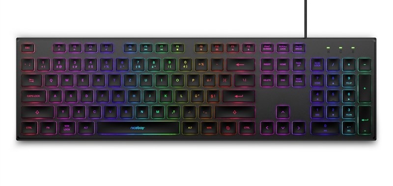 Klávesnica Niceboy Oryx K110 - čierna