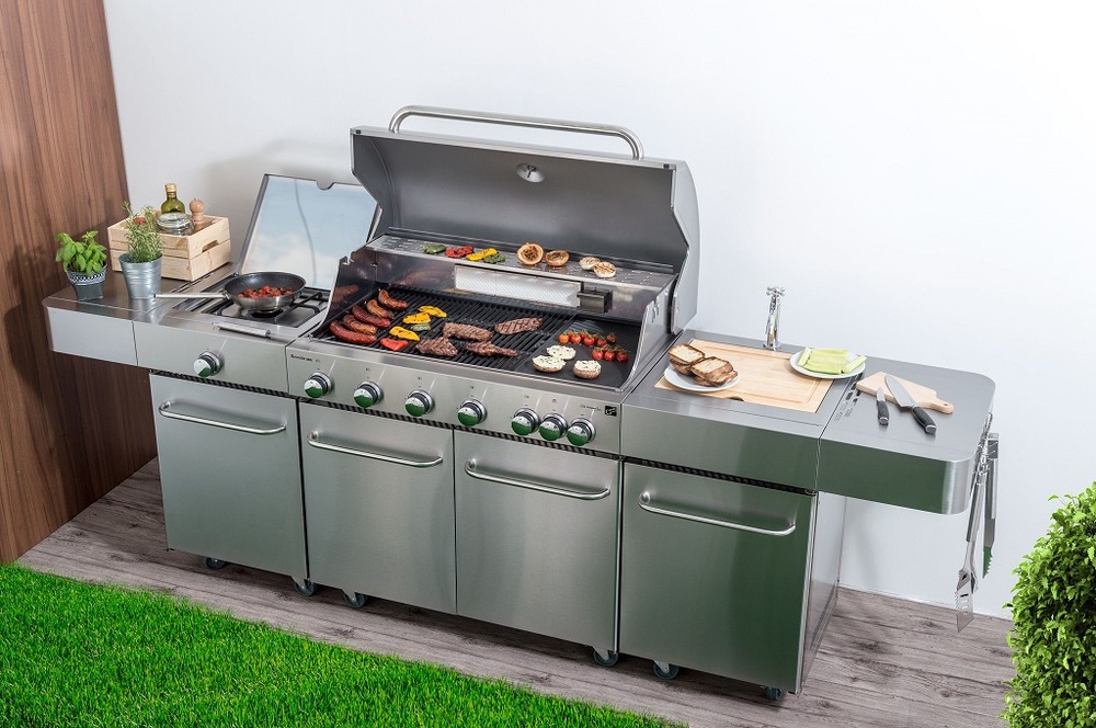Gril záhradný plynový G21 Nevada BBQ kuchyňa Premium Line, 8 horákov G21 Nevada BBQ Premium Line