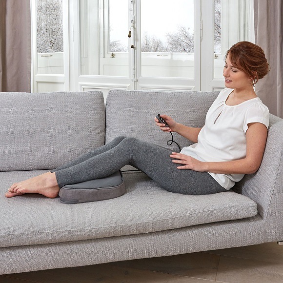 Masážny prístroj Lanaform Shiatsu Comfort 2 v 1 sivý