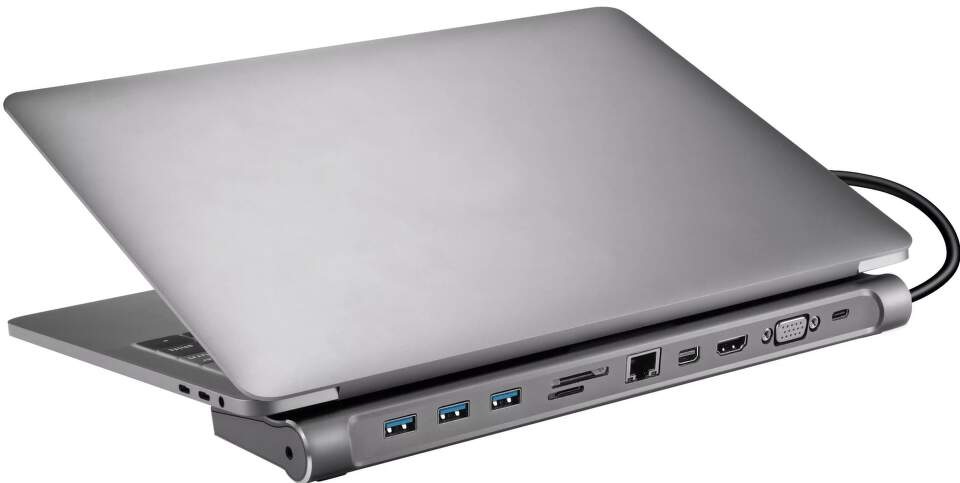 Dokovacia stanica Sandberg USB-C All-in-1 Dock strieborná Dokovacia stanica Sandberg USB-C All-in-1 Dock strieborná