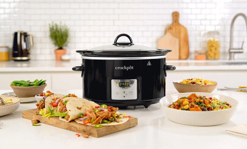 Pomalý hrniec CrockPot CSC113X čierny Varenie v pomalom hrnci CrockPot CSC113X