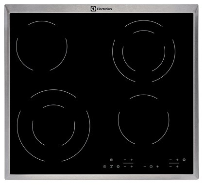 Sklokeramická varná doska Electrolux EHF6342XOK čierna/nerez