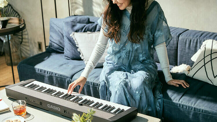 Elektronické klávesy Casio CT S1 WE biela