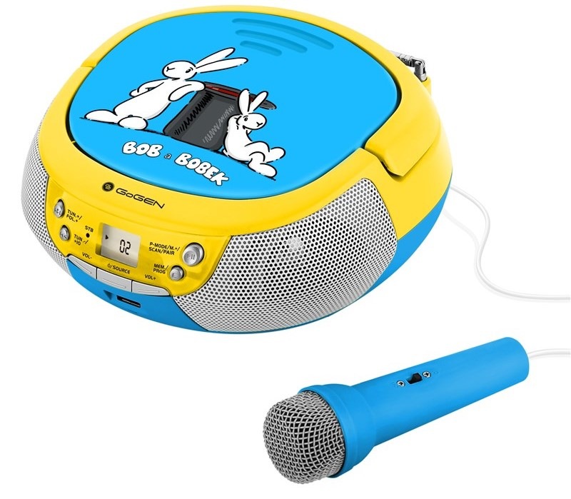 Rádioprijímač s CD GoGEN BOB A BOBEK PREHRÁVAČ, modrý