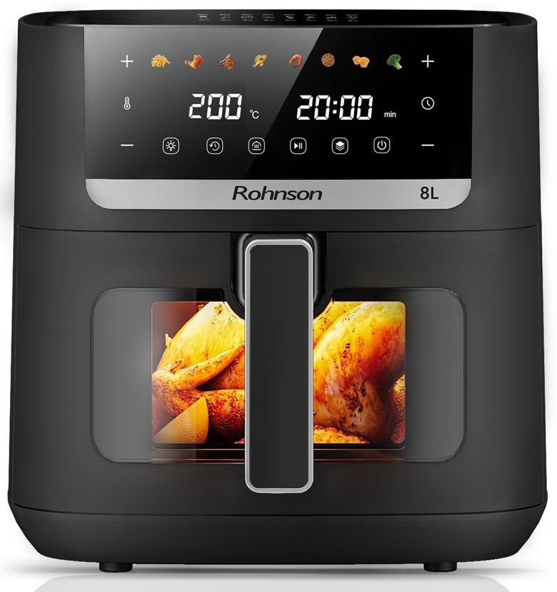 Fritéza teplovzdušná Rohnson R-2885, 8 l čierna