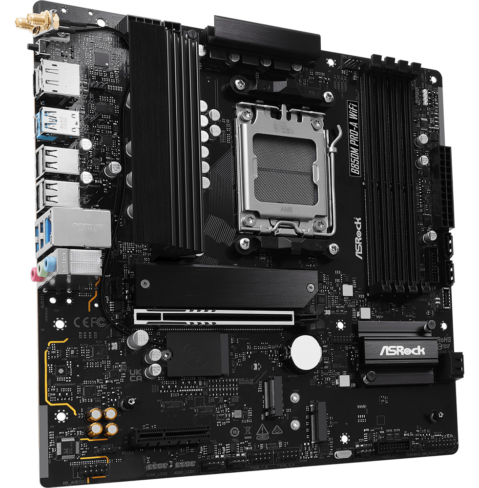 Základná doska ASRock B850M PRO-A WIFi Základná doska ASRock B850M Pro-A WIFI pre AMD AM5 s čipsetom B850 v čiernom prevedení